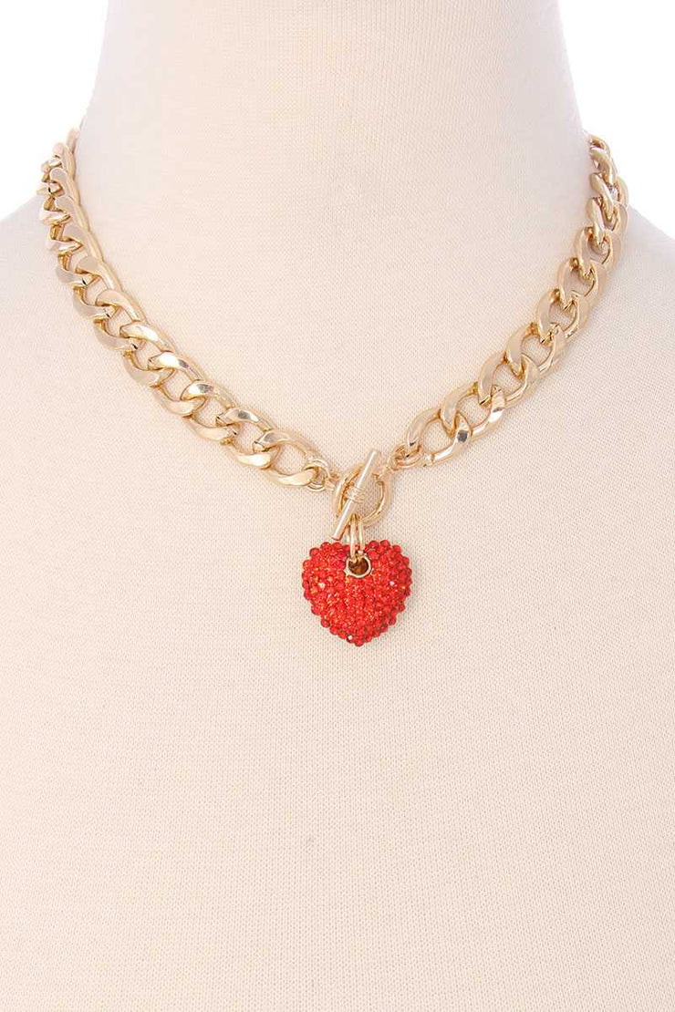 Chain With Heart and Necklace