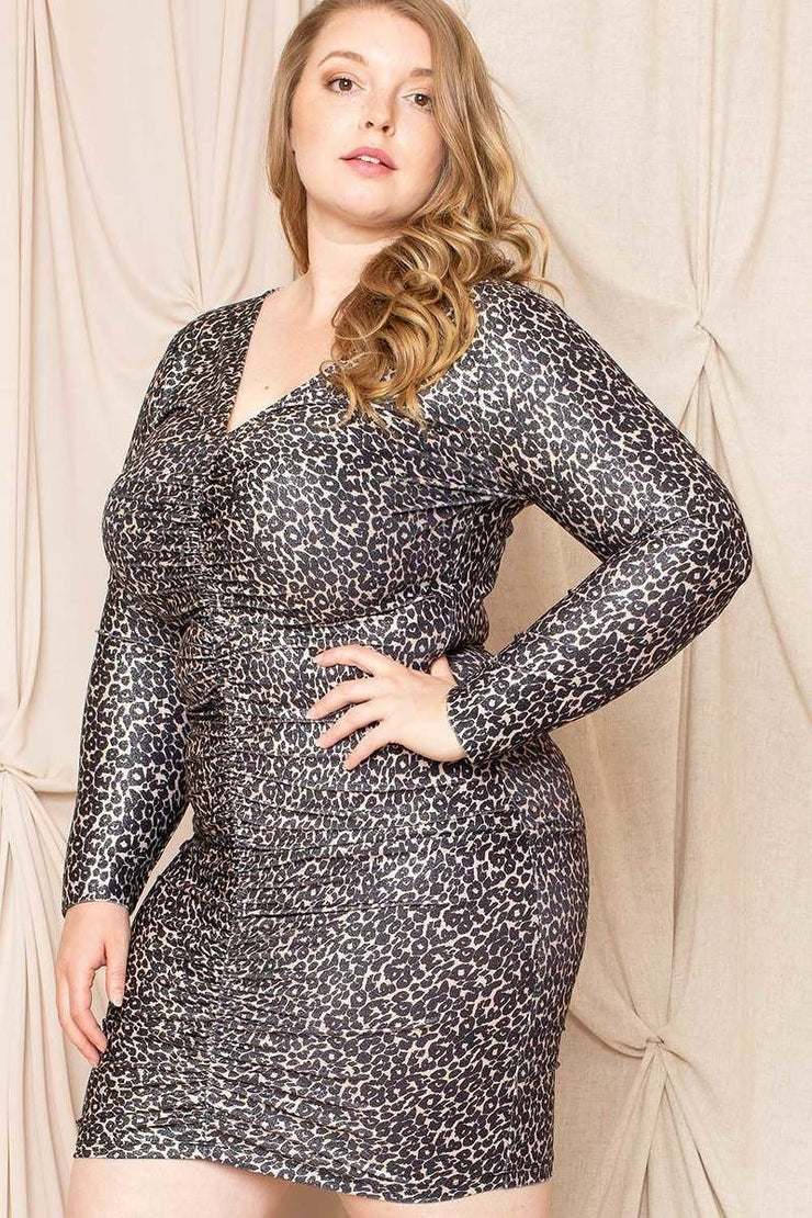 Leopard Print  Mini Dress