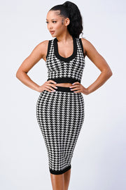 Luxe Gingham Skirt Sets