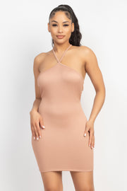Ribbed Cut-out Dress
