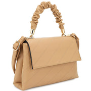 Fashion Smooth Pattern Wrinkle Handle Crossbody Bag