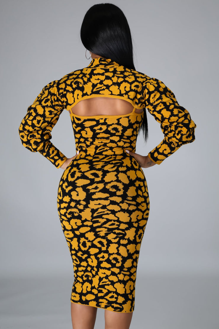 Leopard Babe Dress
